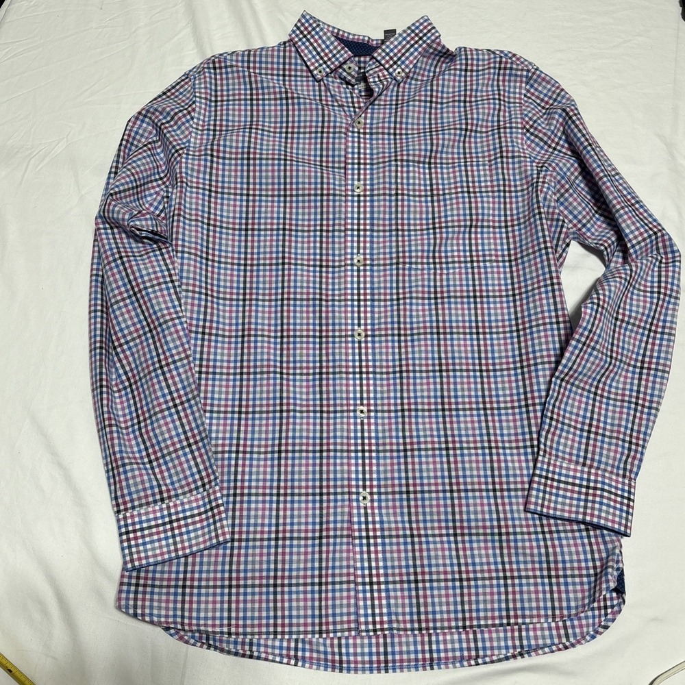 NWOT Van Heusen Men's Size 14-14.5 Small Blue Cotton Dress Shirt